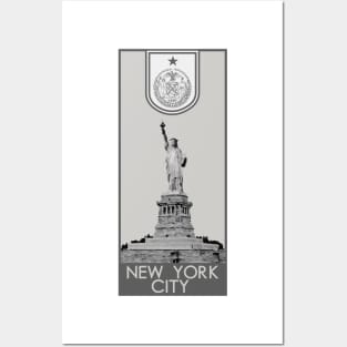 New York City Seal - Statue of Liberty Posters and Art